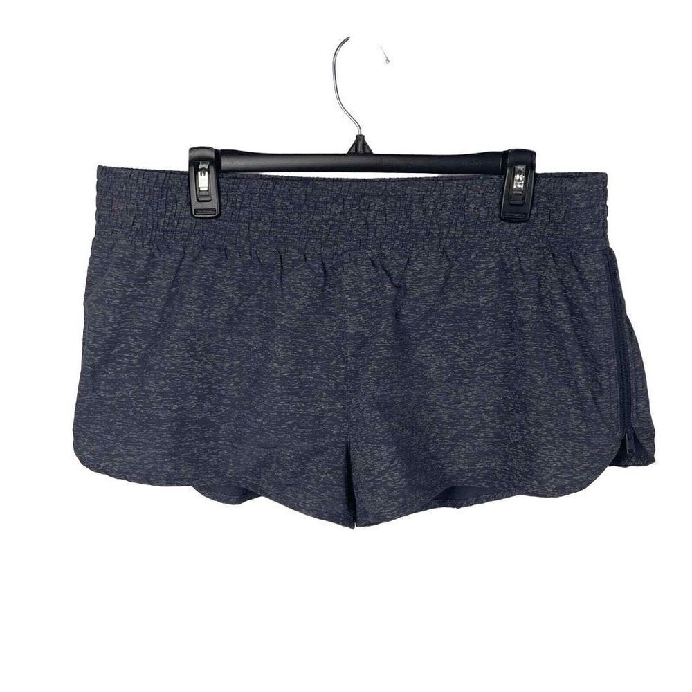 NWT Lorna Jane Zip It Perforated Run Shorts Grey Foilaop Size XXL